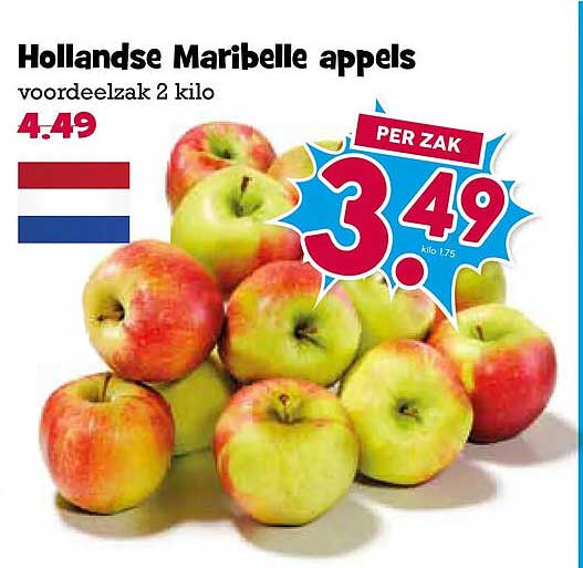 Hollandse Maribelle appels voordeelzak 2 kilo