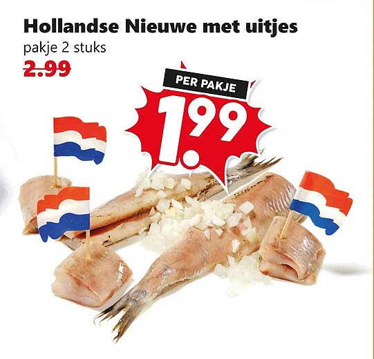 Hollandse Nieuwe met uitjes pakje 2 stuks