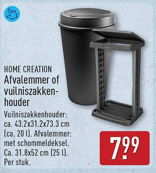 HOME CREATION Afvalemmer of vuilniszakhouder
