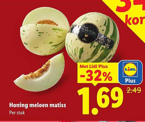 Honing meloen matiss