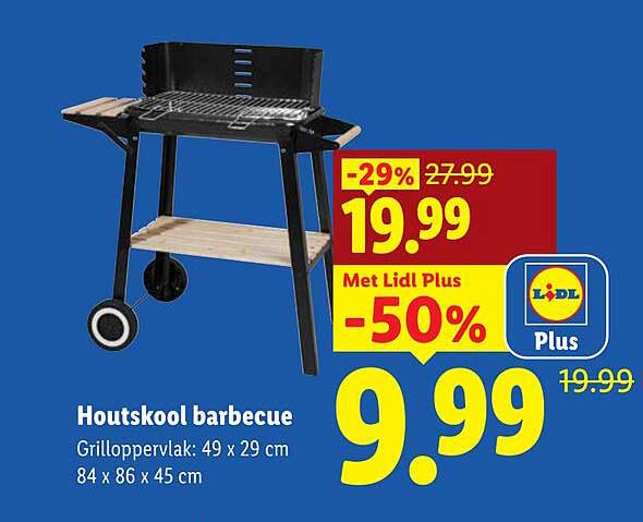 Houtskool barbecue