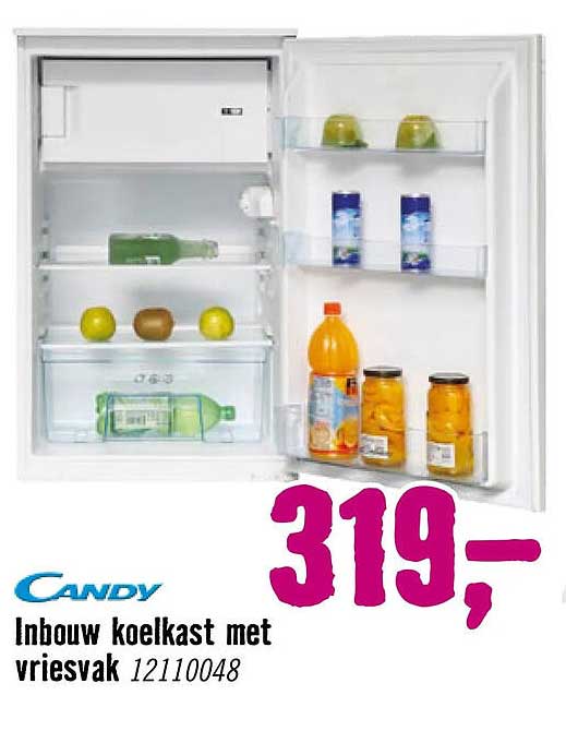 Inbouw koelkast met vriesvak 12110048