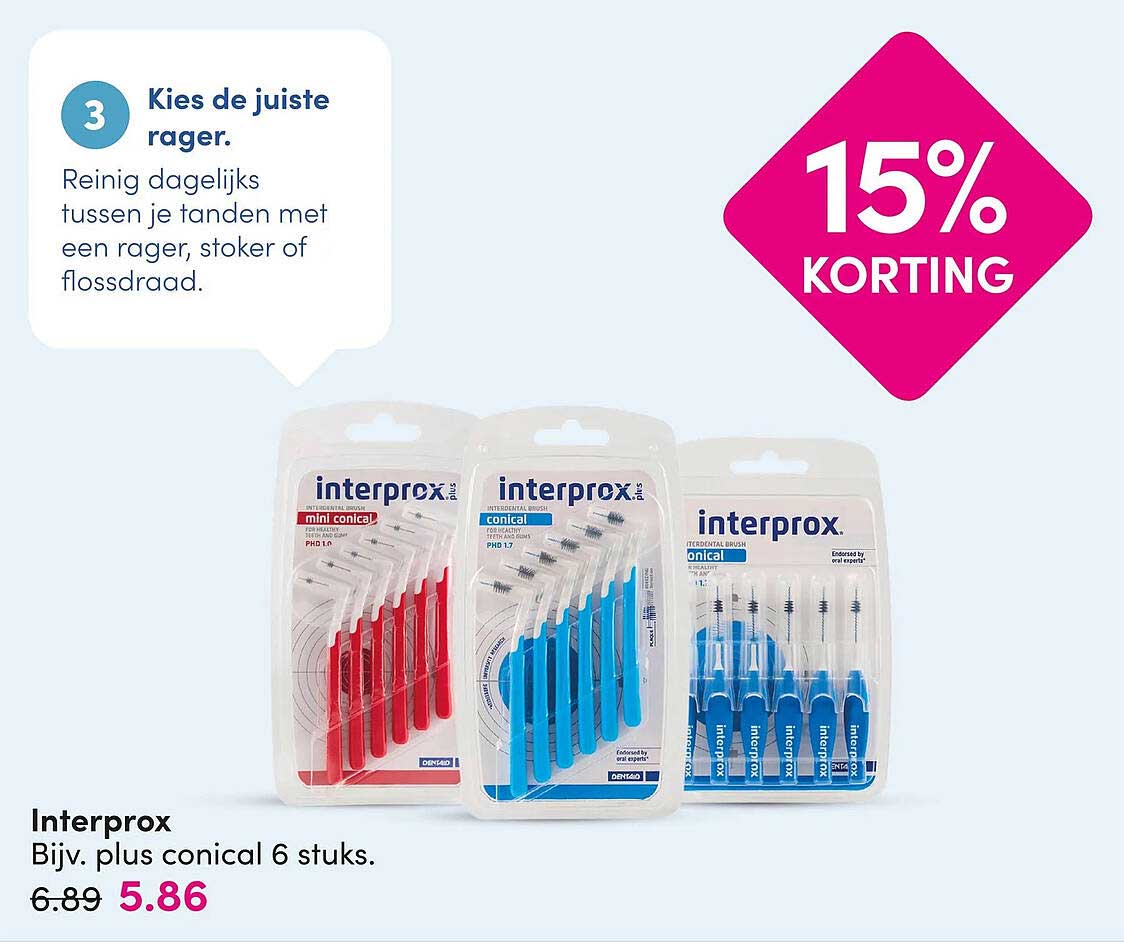 Interprox Bijv. plus conical 6 stuks.