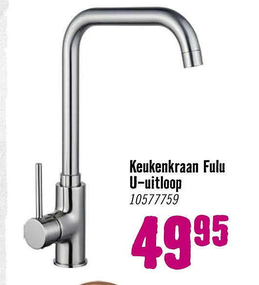 Keukenkraan Fulu U-uitloop