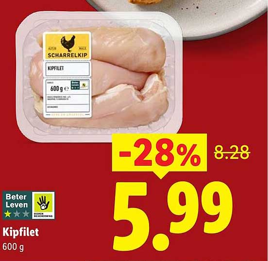 Kipfilet 600 g -28%