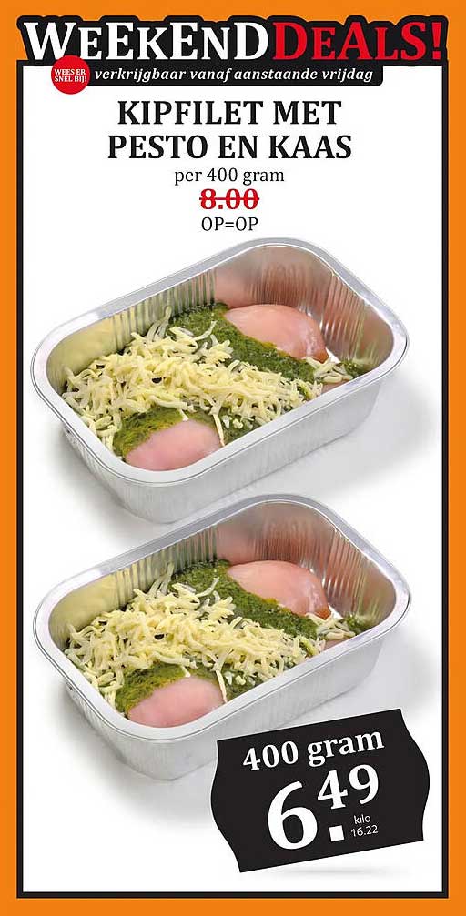 KIPFILET MET PESTO EN KAAS