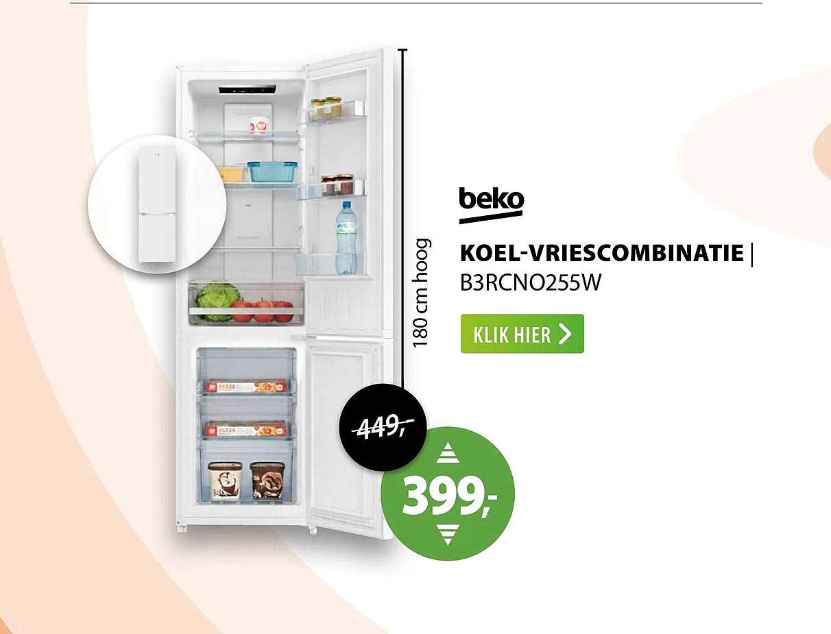 KOEL-VRIESCOMBINATIE B3RCNO255W