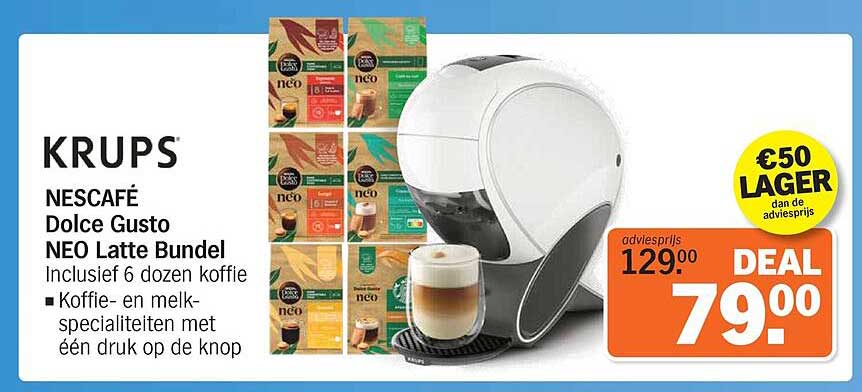 KRUPS NESCAFÉ Dolce Gusto NEO Latte Bundel