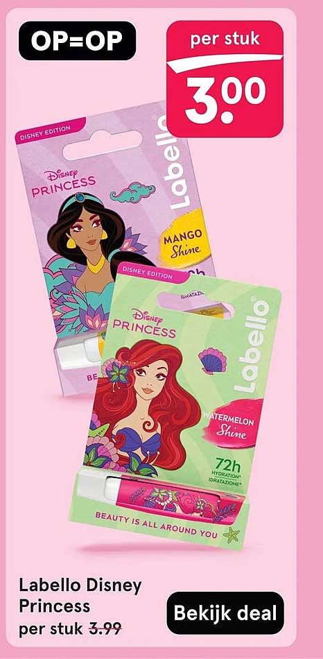 Labello Disney Princess per stuk