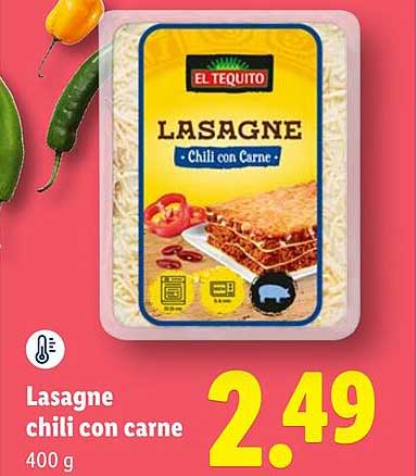 Lasagne chili con carne