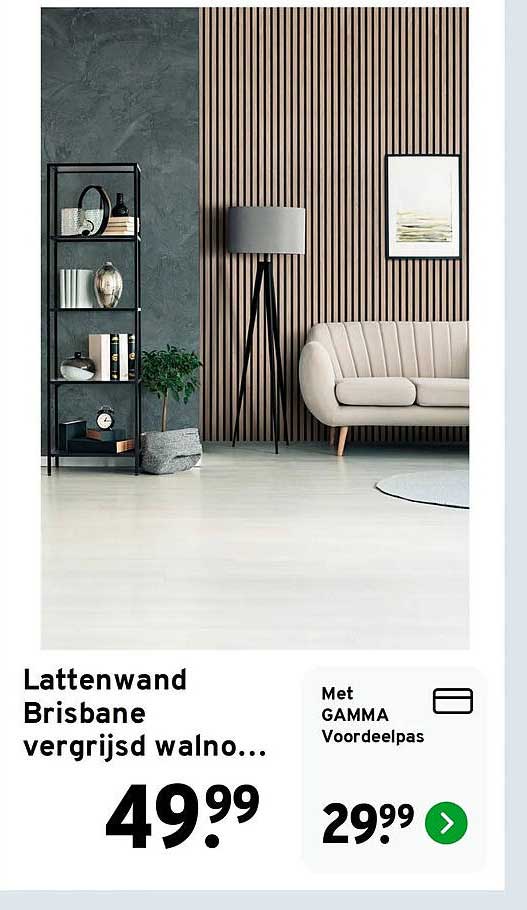 Lattenwand Brisbane vergrijsd walno...