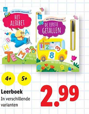 Leerboek In verschillende varianten 4+ 5+