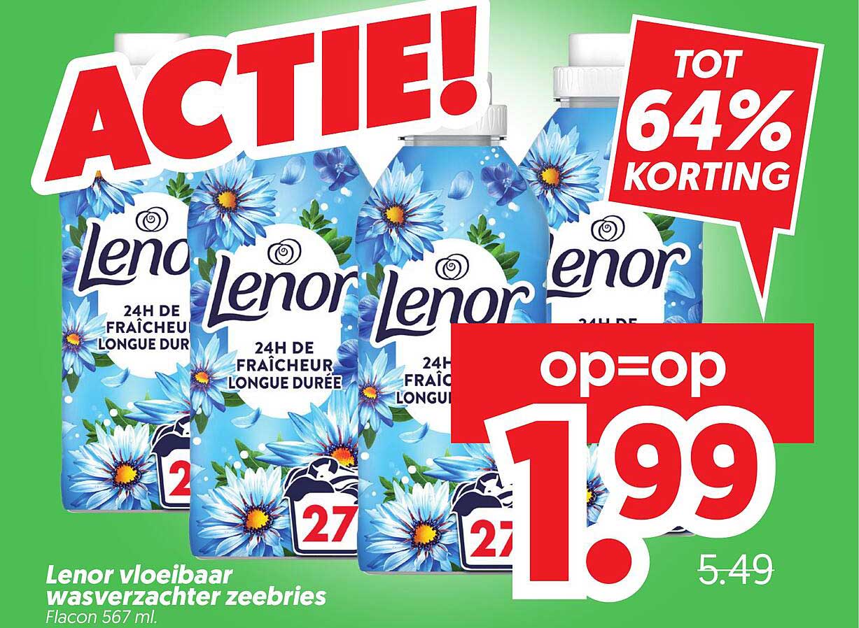 Lenor vloeibaar wasverzachter zeebries