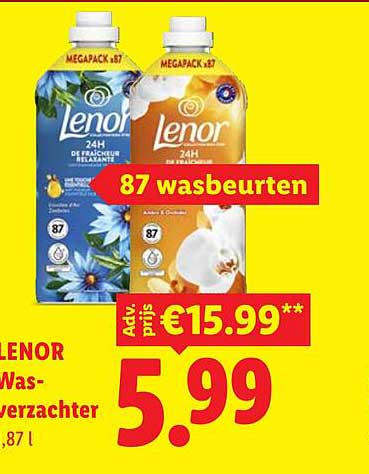 Lenor Wasverzachter 87 wasbeurten