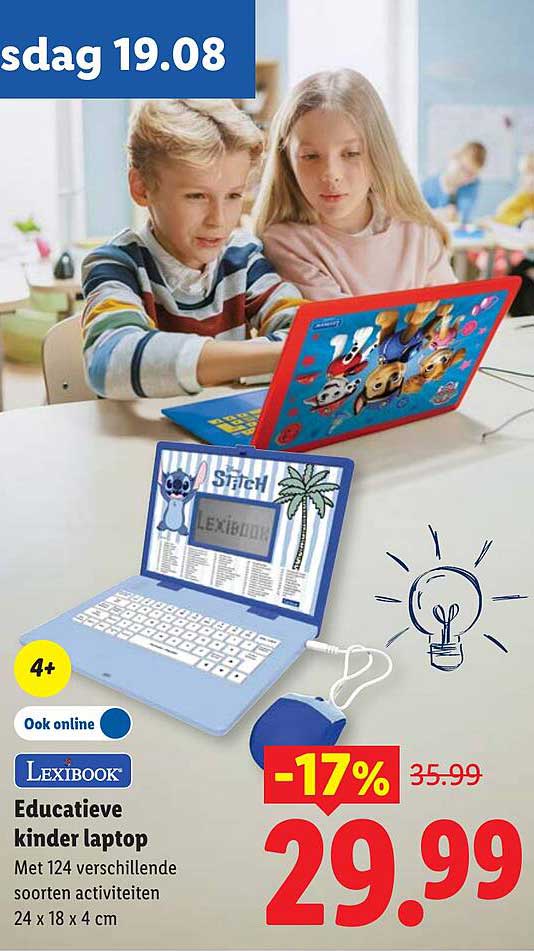 Lexibook Educatieve kinder laptop -17%