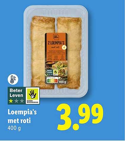 Loempia's met roti 400 g