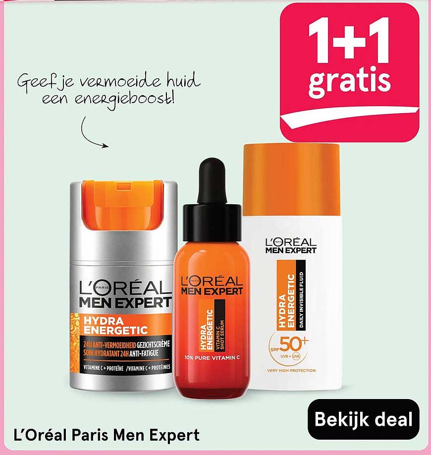 L’Oréal Paris Men Expert 1+1 gratis