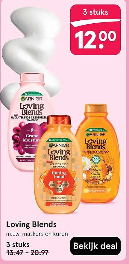 Loving Blends m.u.v. maskers en kuren 3 stuks