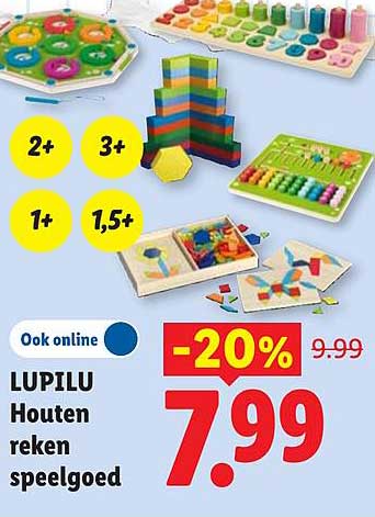 LUPILU Houten reken speelgoed