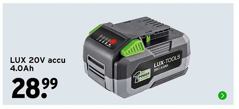 LUX 20V accu 4.0Ah