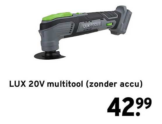 LUX 20V multitool (zonder accu)