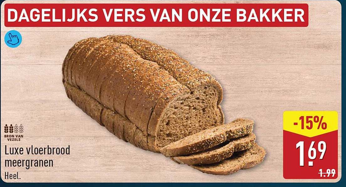 Luxe vloerb brood meergranen Heel -15%
