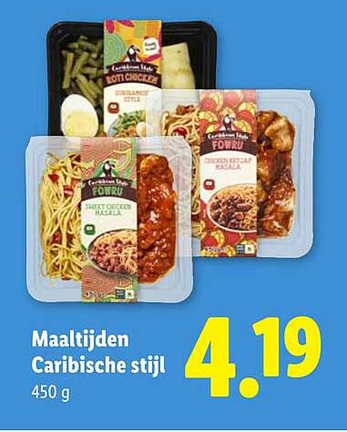 Maaltijden Caribische stijl