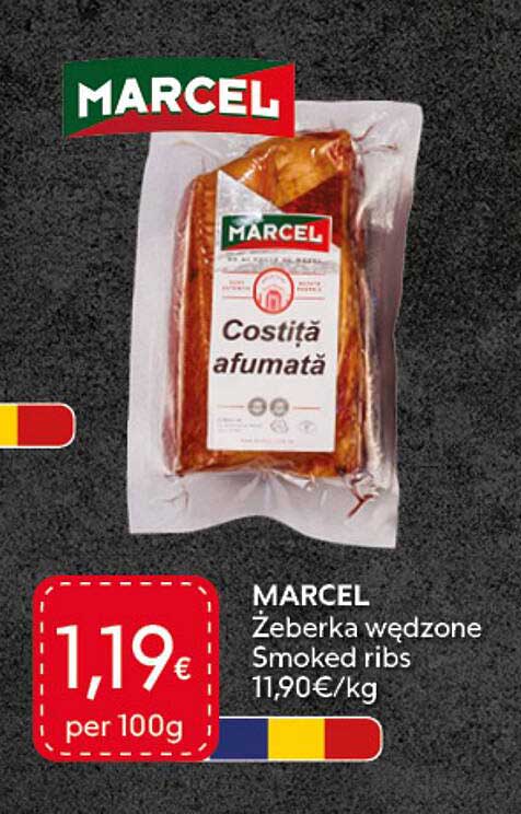 MARCEL Żeberka wędzone Smoked ribs 11,90€/kg