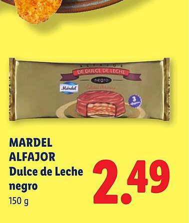 Mardel Alfajor Dulce de Leche negro