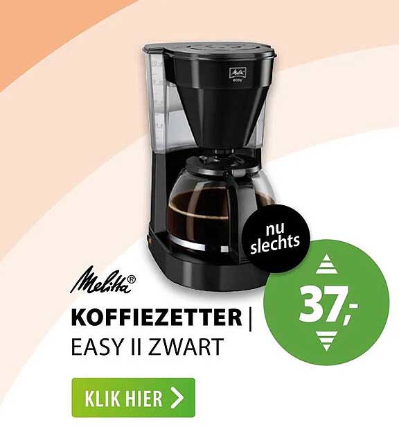 Melitta KOFFIEZETTER | EASY II ZWART