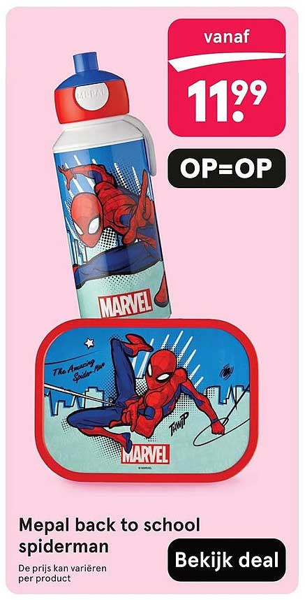 Mepal back to school spiderman