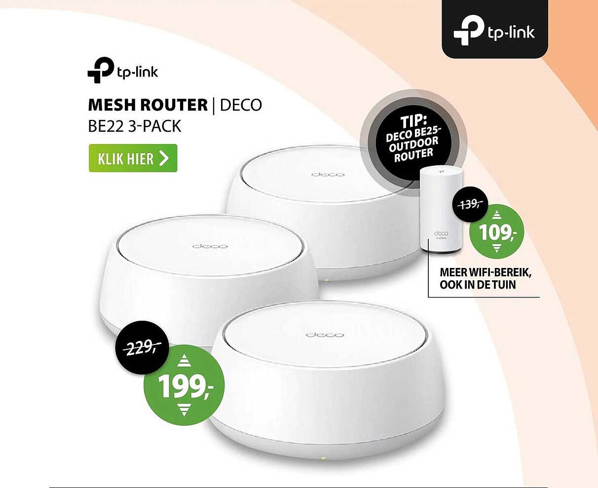 MESH ROUTER | DECO BE22 3-PACK
