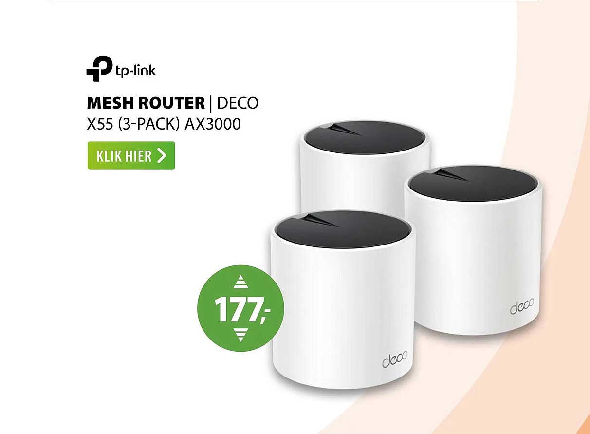MESH ROUTER | DECO X55 (3-PACK) AX3000