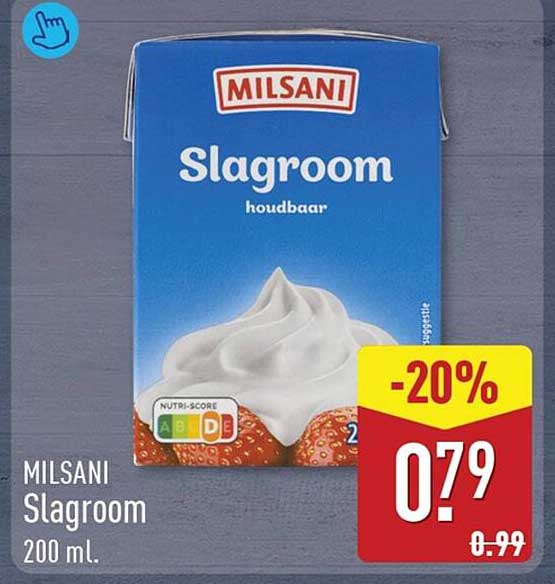 MILSANI Slagroom -20%
