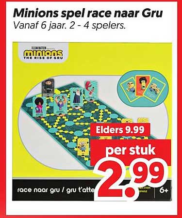 Minions spel race naar Gru