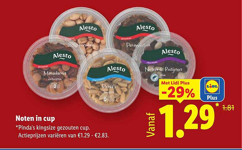 Noten in cup