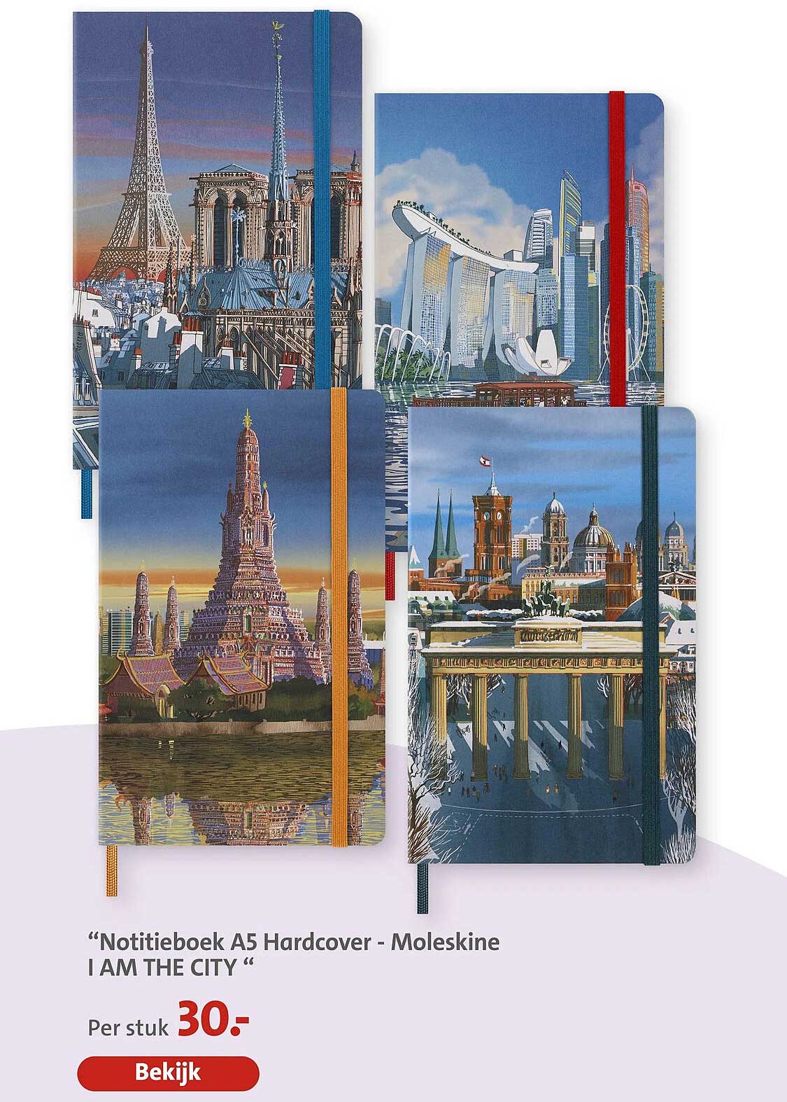 Notitieboek A5 Hardcover - Moleskine I AM THE CITY