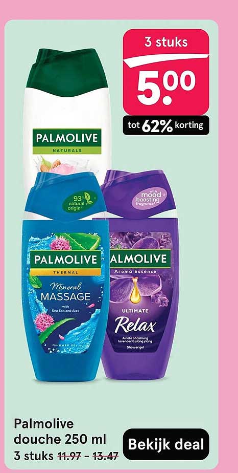 Palmolive douche 250 ml 3 stuks