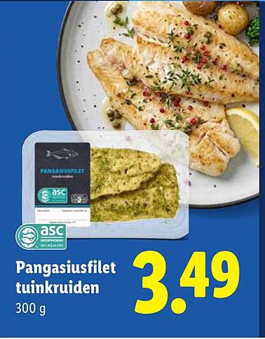 Pangasiusfilet tuinkruiden 300 g