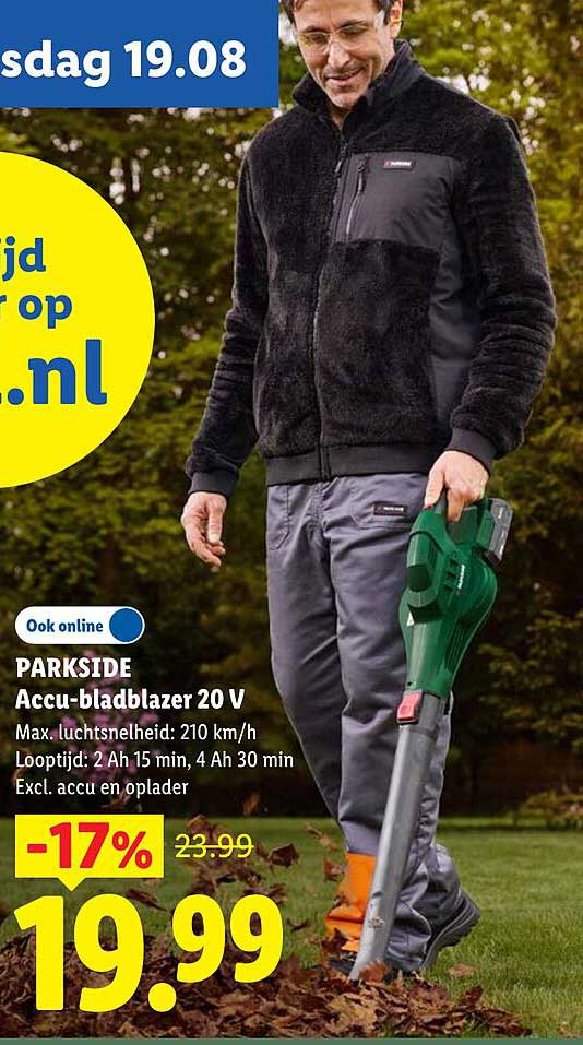 PARKSIDE Accu-bladblazer 20 V -17%