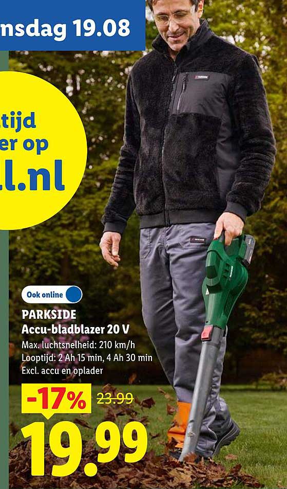 PARKSIDE Accu-bladblazer 20 V