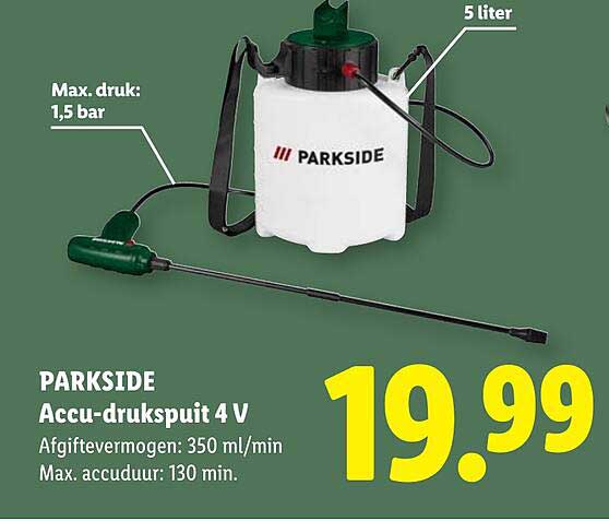 PARKSIDE Accu-drukspuit 4 V