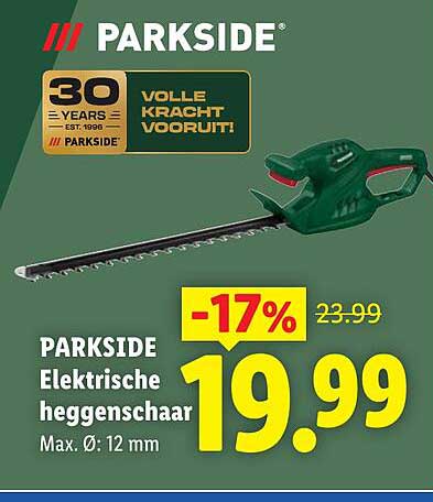 PARKSIDE Elektrische heggenschaar Max. Ø: 12 mm
