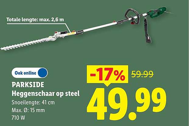 PARKSIDE Heggenschaar op steel -17%