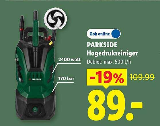 PARKSIDE Hogedrukreiniger Ook online -19%