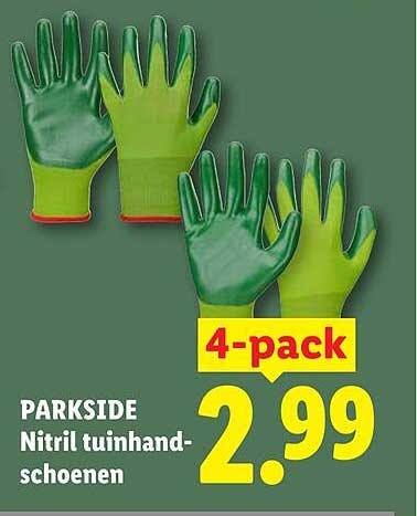 PARKSIDE Nitril tuinhandschoenen 4-pack