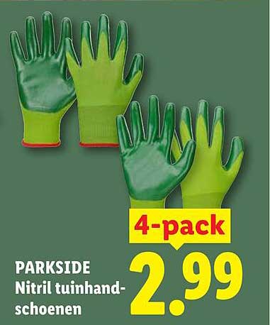 PARKSIDE Nitril tuinhandschoenen 4-pack