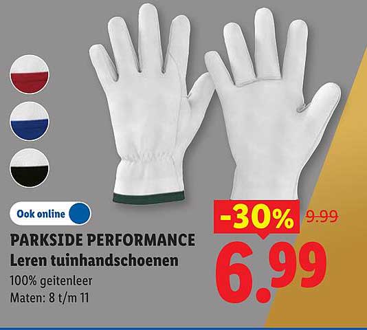 PARKSIDE PERFORMANCE Leren tuinhandschoenen