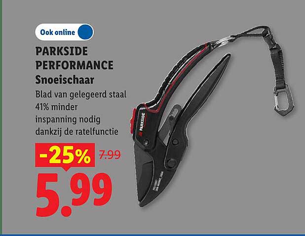 PARKSIDE PERFORMANCE Snoeischaar -25%