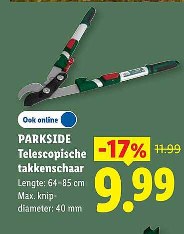 PARKSIDE Telescopische takkenschaar -17%